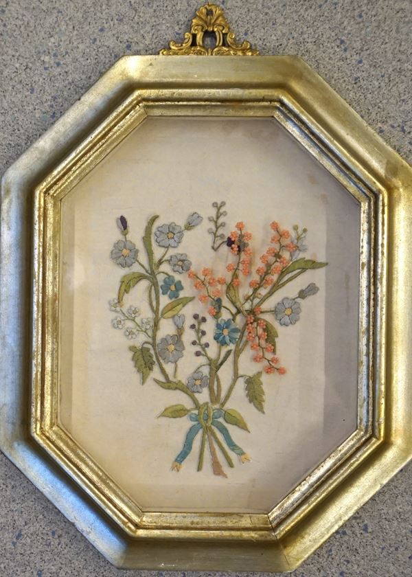 



Piccolo ricamo, sec. XIX  - Asta Mobili oggetti d'arte e arredi dal XVIII al XX secolo - Poggio Bracciolini Casa d'Aste