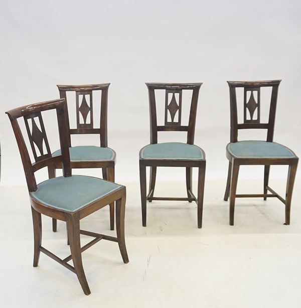 



Quattro sedie, sec. XIX