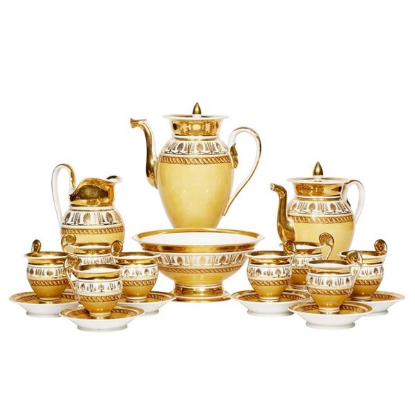 



Servizio da caff&egrave;, inizi secolo XIX