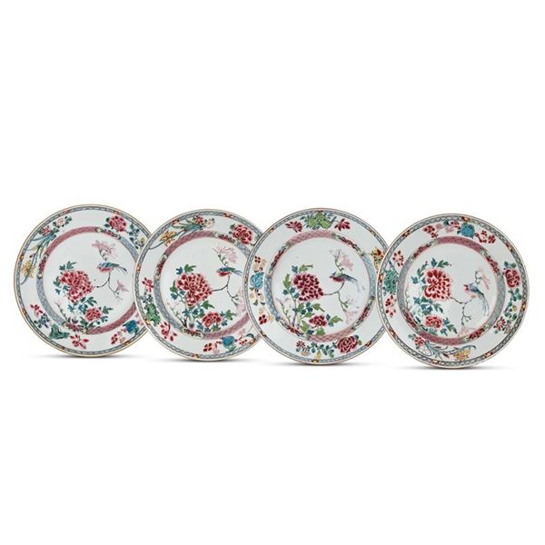 



Quattro piatti, Cina, seconda met&agrave; secolo XVIII