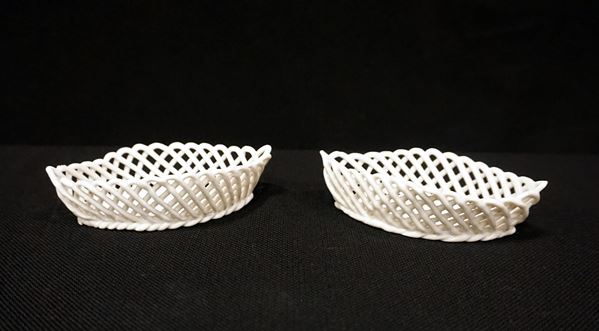 



Coppia di piccoli cestini, Ginori, sec. XVIII 