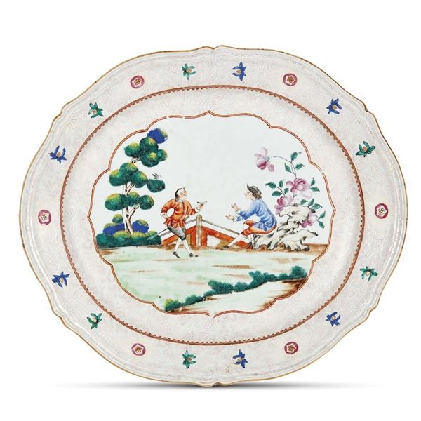 



Grande vassoio, cina, dinastia qing, periodo yongzheng, 1735 - inizio periodo Qianlong