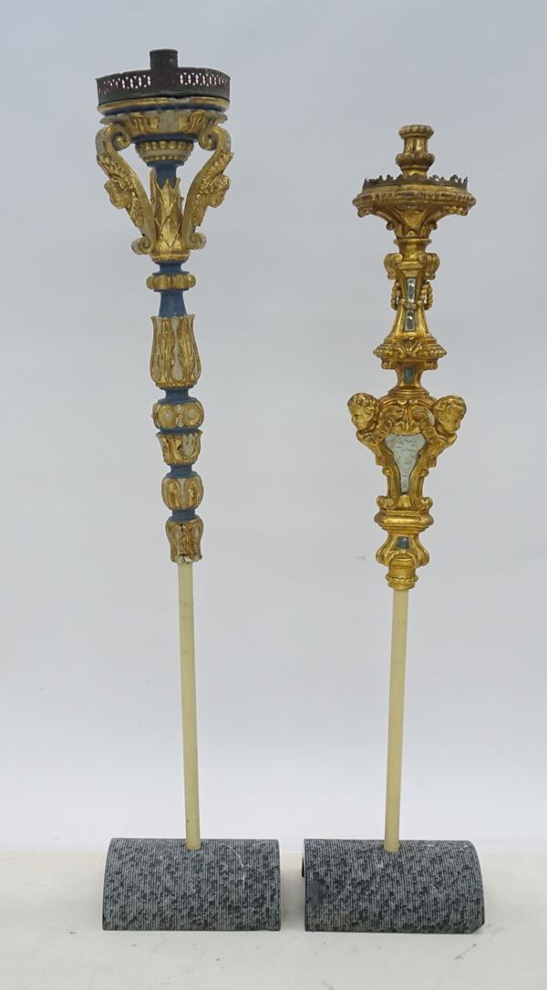 



Due lampade da processione, sec. XVIII