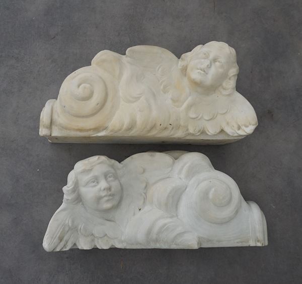 Coppia di sculture  - Asta Arredi, mobili, dipinti ed oggetti d'arte da  proprietà lombarde e venete - Poggio Bracciolini Casa d'Aste