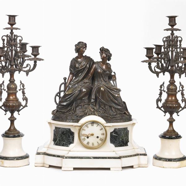 



TRITTICO DA CAMINO, FRANCIA, SECONDA MET&Agrave; SECOLO XIX