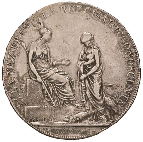 MILANO. REPUBBLICA CISALPINA (1800-1802) SCUDO DA 6 LIRE