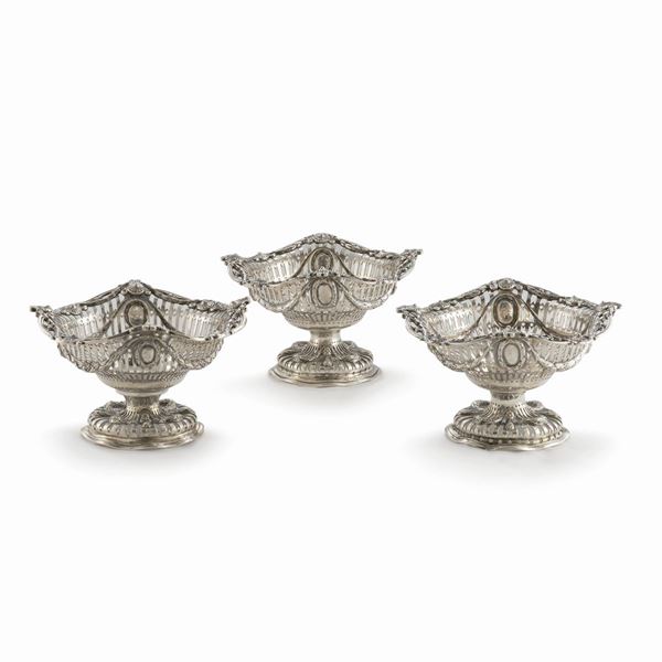 



COPPIA DI CESTINE, LONDRA, 1896, ARGENTIERE GOLDSMITHS &amp; SILERSMITHS Co