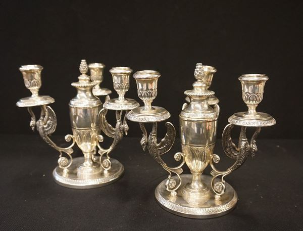 



Coppia di candelabri in stile Impero, sec. XX