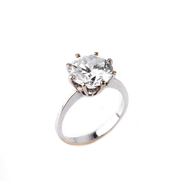 



ANELLO IN ORO BIANCO 18KT E PIETRA