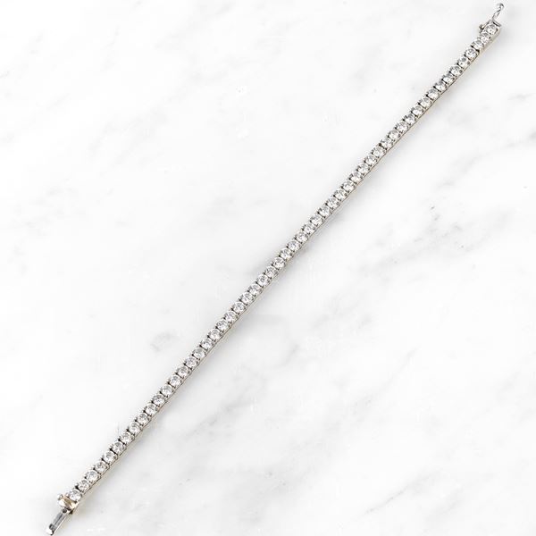 



BRACCIALE TENNIS IN ORO BIANCO 18 KT E PIETRE