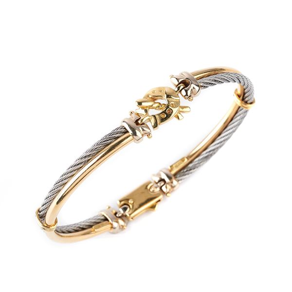 



BRACCIALE SEMIRIGIDO IN ORO BIANCO, ORO GIALLO 18KT