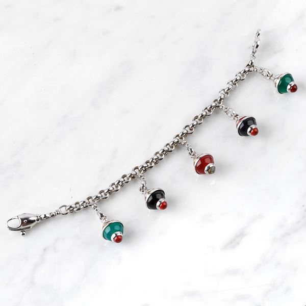 



BRACCIALE IN ORO BIANCO 18KT E CHARMS  - Asta Gioielli e Preziosi - Poggio Bracciolini Casa d'Aste
