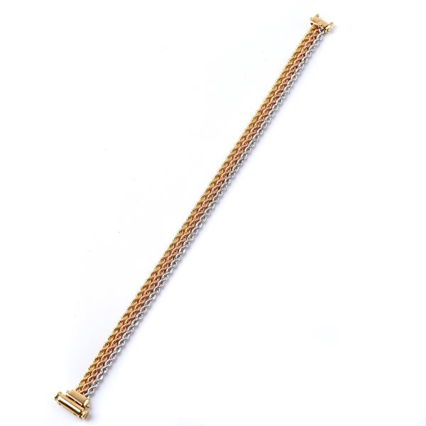 



BRACCIALE IN ORO A TRE COLORI 18KT  - Asta Gioielli e Preziosi - Poggio Bracciolini Casa d'Aste