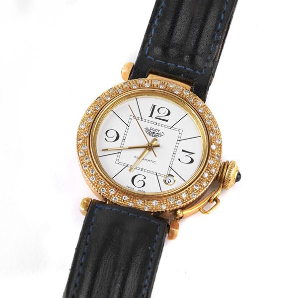 OROLOGIO DA POLSO ELLIOT THUNDERBOLT IN ORO GIALLO 18KT E DIAMANTI