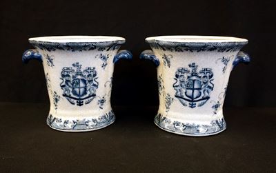 Coppia di Cachepot, Inghilterra, Sec. XIX