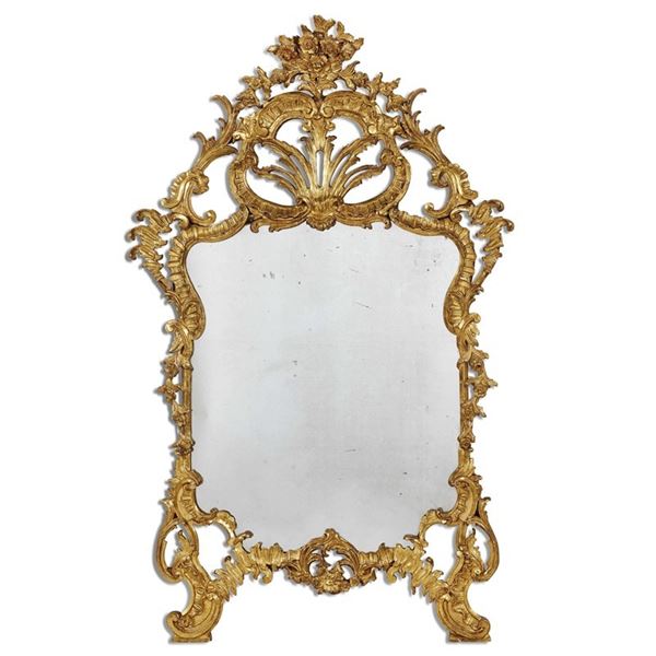 



Specchiera, Italia settentrionale, secolo XVIII  - Asta Arredi oggetti d'arte e mobili dal XVIII al XX secolo - Poggio Bracciolini Casa d'Aste