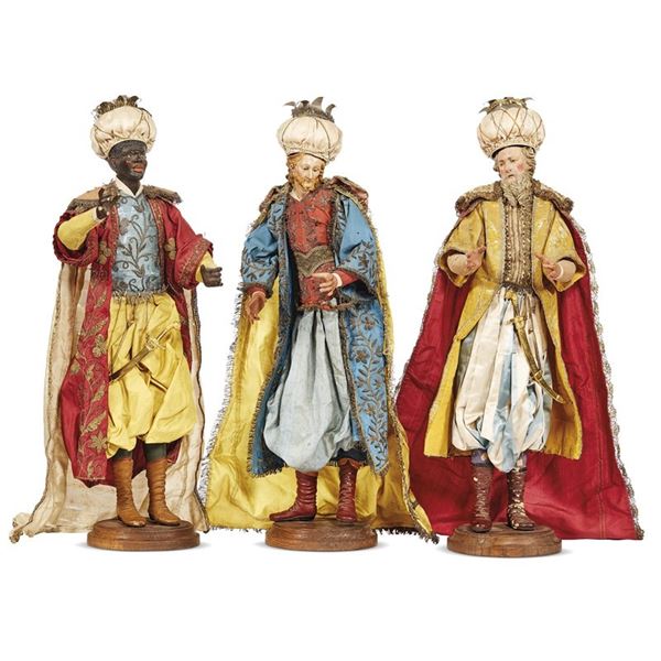 



Tre figure da presepe, Napoli, secolo XVIII