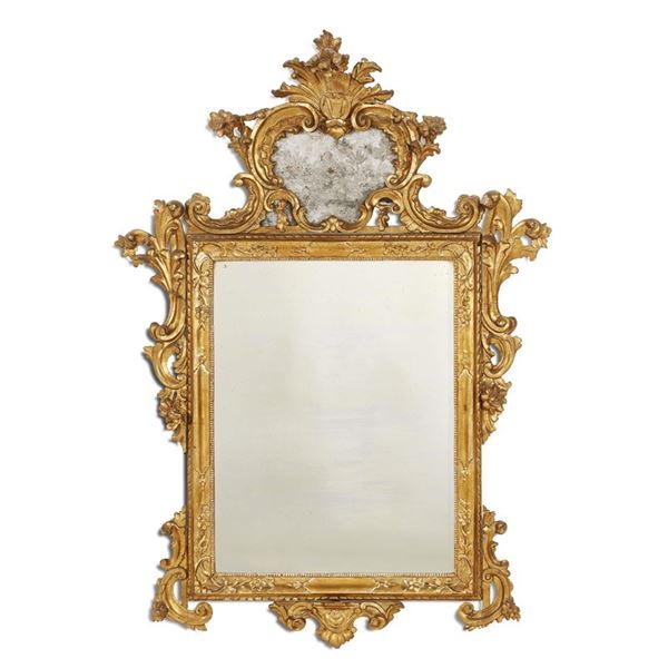 



Specchiera, Venezia, met&agrave; secolo XVIII  - Asta Mobili oggetti d'arte e arredi dal XVIII al XX secolo - Poggio Bracciolini Casa d'Aste