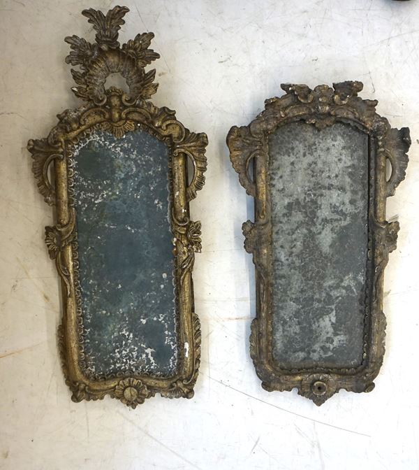 



Coppia di specchierine a ventola, sec. XVIII