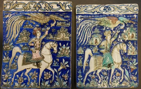 



Coppia di placche, Iznik, secolo XIX