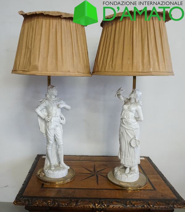 Coppia di lampade, sec. XX