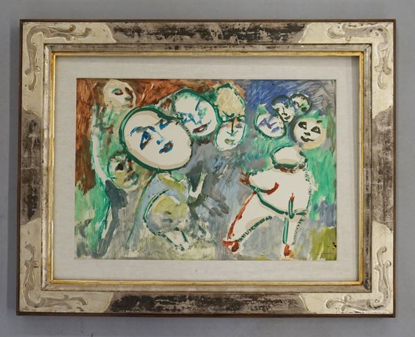 Mino Maccari,  - Asta Dipinti, stampe  e disegni antichi e  moderni - Poggio Bracciolini Casa d'Aste