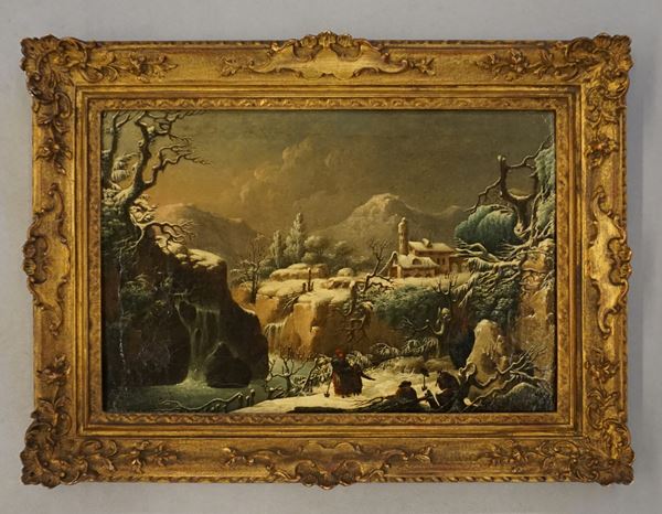 Artista del sec. XVIII  - Asta Dipinti, stampe e disegni dal XVII al XXI secolo - Poggio Bracciolini Casa d'Aste