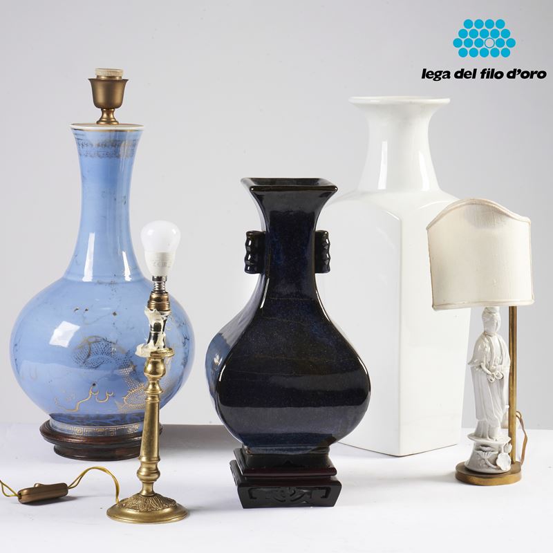 Base di Lampada, Arte Orientale, sec.XX