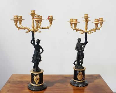Coppia di Candelabri, Sec. XX