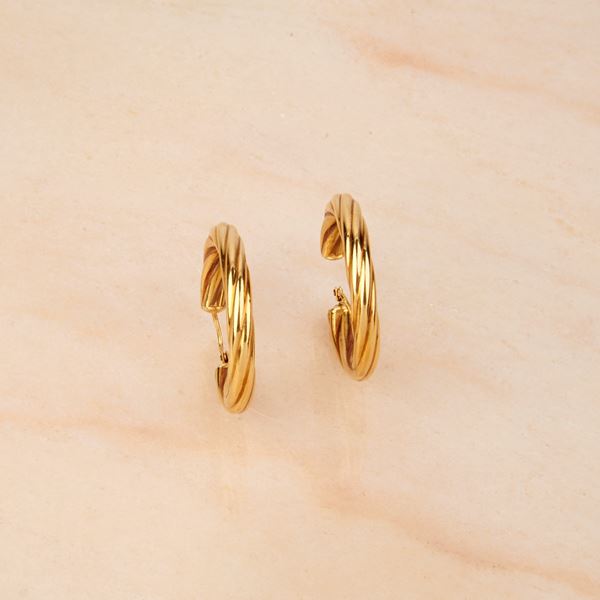 PAIO DI ORECCHINI IN ORO GIALLO 18KT 