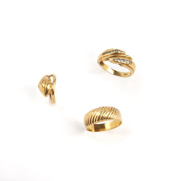 



TRE ANELLI IN ORO IN OO GIALLO 18KT 