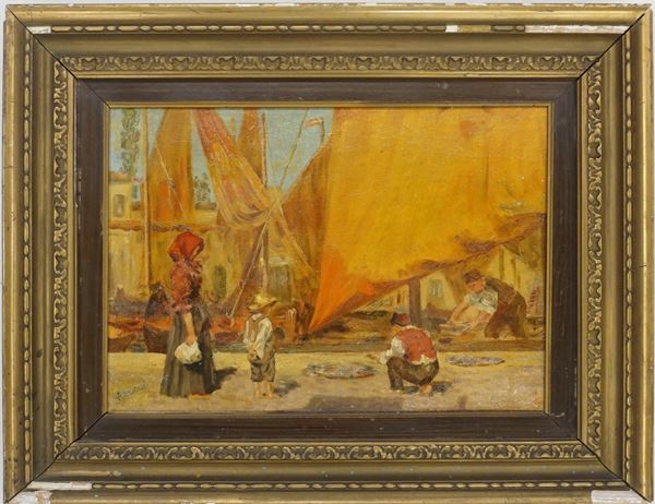 



Scuola italiana sec. XX  - Asta Dipinti e stampe dal XVII al XXI secolo - Poggio Bracciolini Casa d'Aste