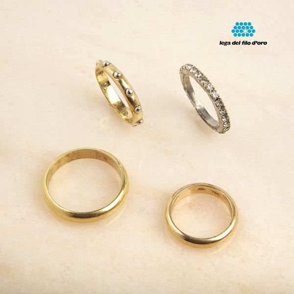 



DUE FEDI E ANELLO IN ORO GIALLO 18KT