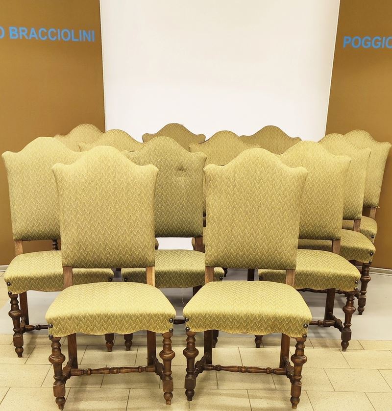 Dodici Sedie in Stile Seicento