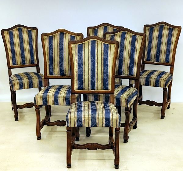 Sei sedie, in stile sec. XVIII  - Asta Arredare con stile: mobili e oggetti d'arte - Poggio Bracciolini Casa d'Aste