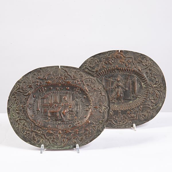 



Coppia di vassoi, sec. XIX