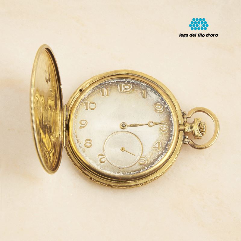 OROLOGIO DA TASCA IN ORO GIALLO 18KT