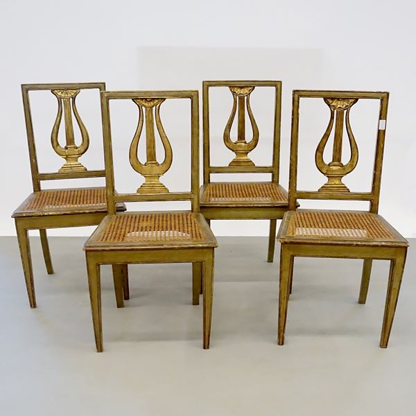 



Quattro sedie, sec. XIX