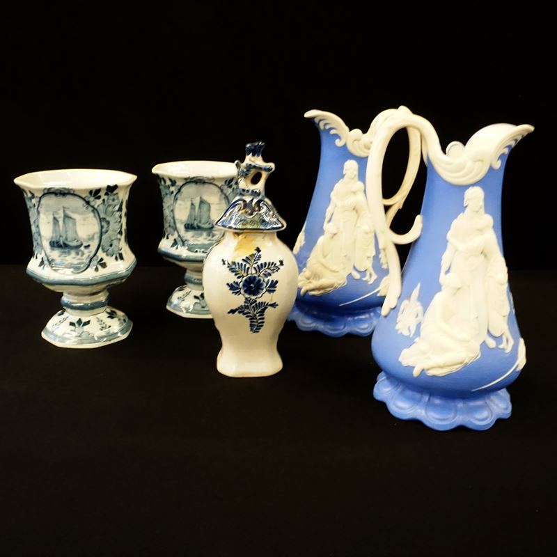 Coppia di Versatoi, Inghilterra, Manifattura Samule Alcock & Co, Sec. XIX