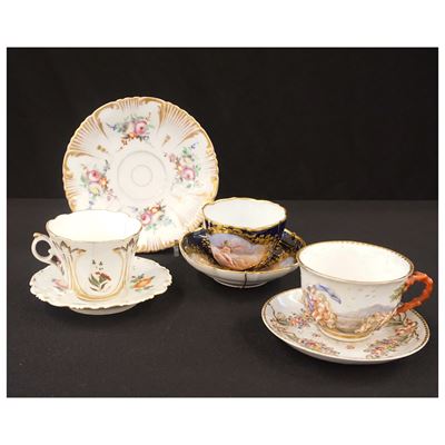 Tazza con Piattino, Ginori, Manifattura Capodimonte