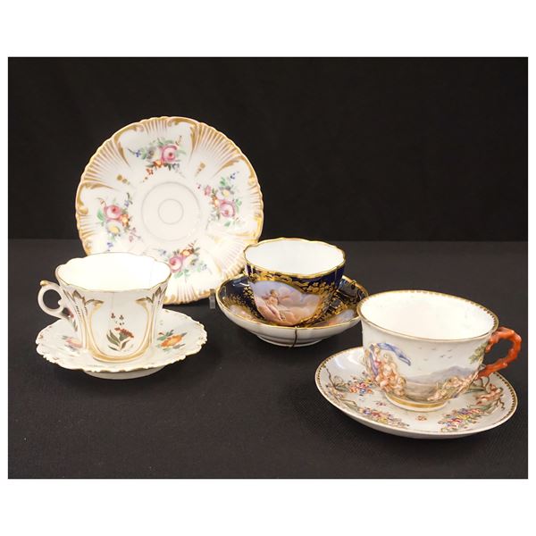 



Tazza con piattino, Ginori, manifattura Capodimonte