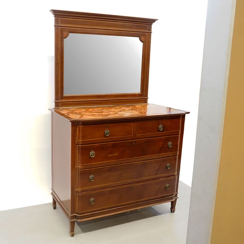 Cassettone con Specchiera, Fine Sec. XIX
