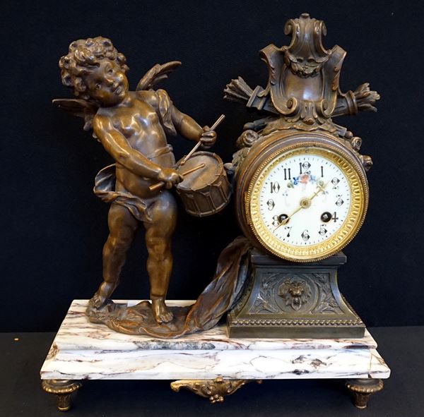 



Orologio da tavolo, fine sec. XIX  - Asta Arredi, mobili e oggetti d'arte - Poggio Bracciolini Casa d'Aste