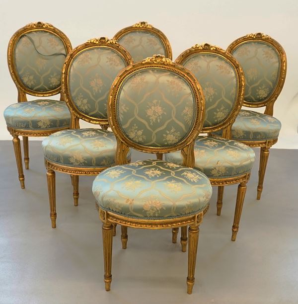 



Sei sedie, in stile Settecento  - Asta Arredi, mobili e oggetti d'arte - Poggio Bracciolini Casa d'Aste