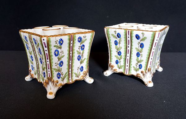 



Coppia di porta fiori, fine sec. XIX