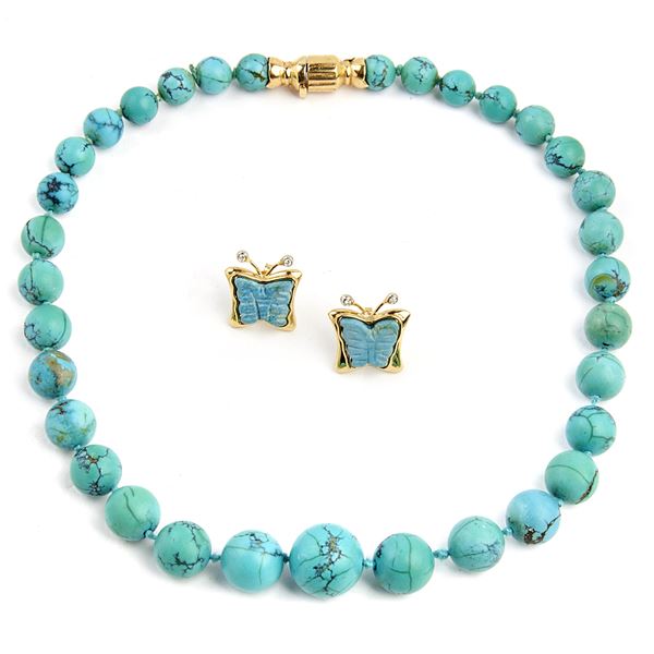 



COLLANA GIROCOLLO IN TURCHESE E ORO 18KT