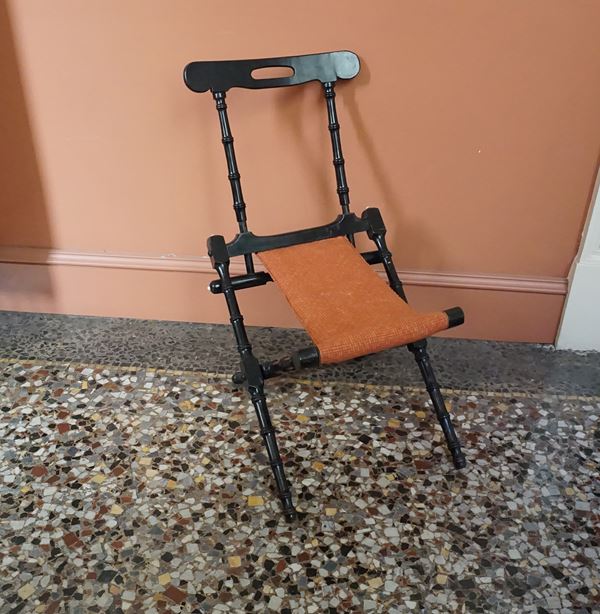 



Piccola sedia pieghevole, inizi sec. XX