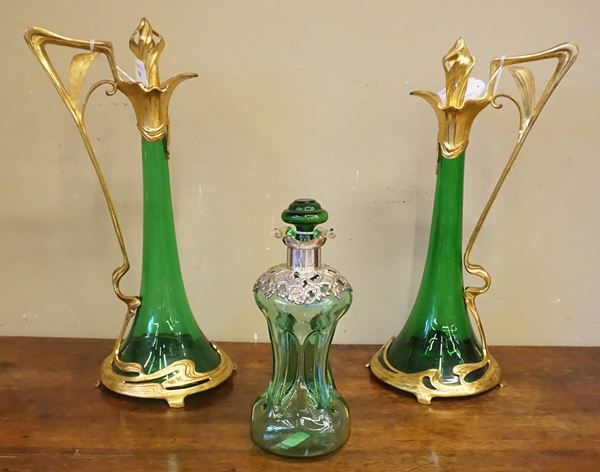 Due caraffe, periodo Liberty, inizi sec. XX 