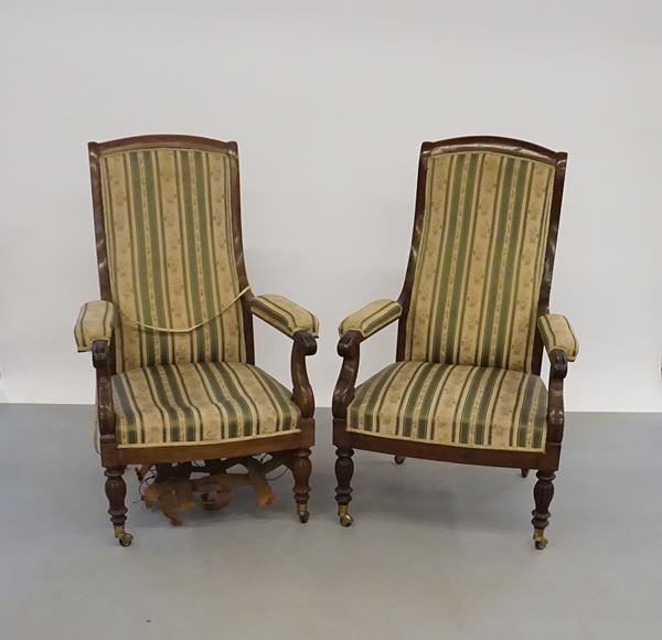 



Coppia di poltrone, fine sec. XIX