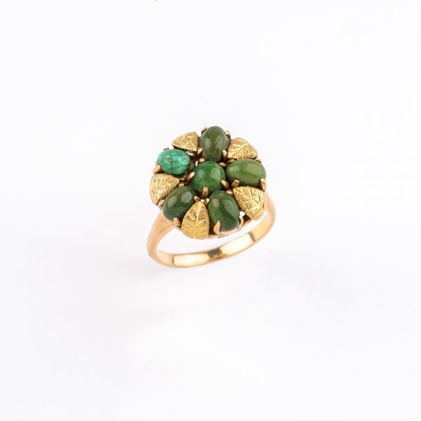 



ANELLO IN ORO GIALLO 18KT E TURCHESE